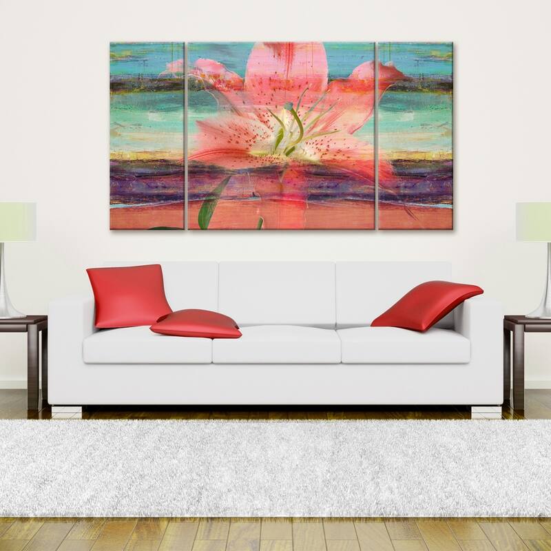 Ready2HangArt 'Painted Petals IX' 3-Piece Canvas Wall Art Set