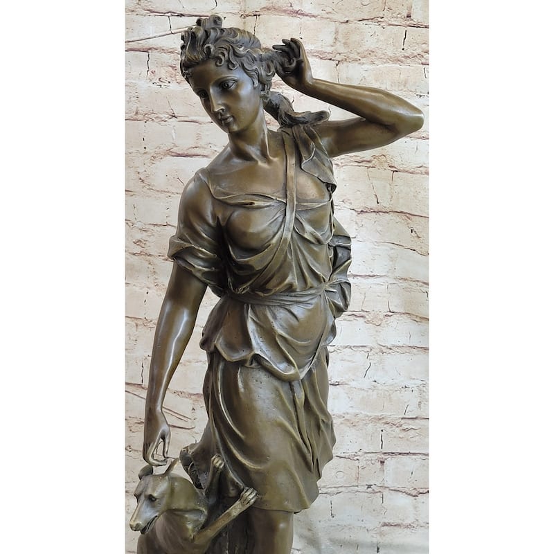 Le Faguays Goddess Of Hunt Artemis Diana The Hunter Victorian Lady With Greyhound