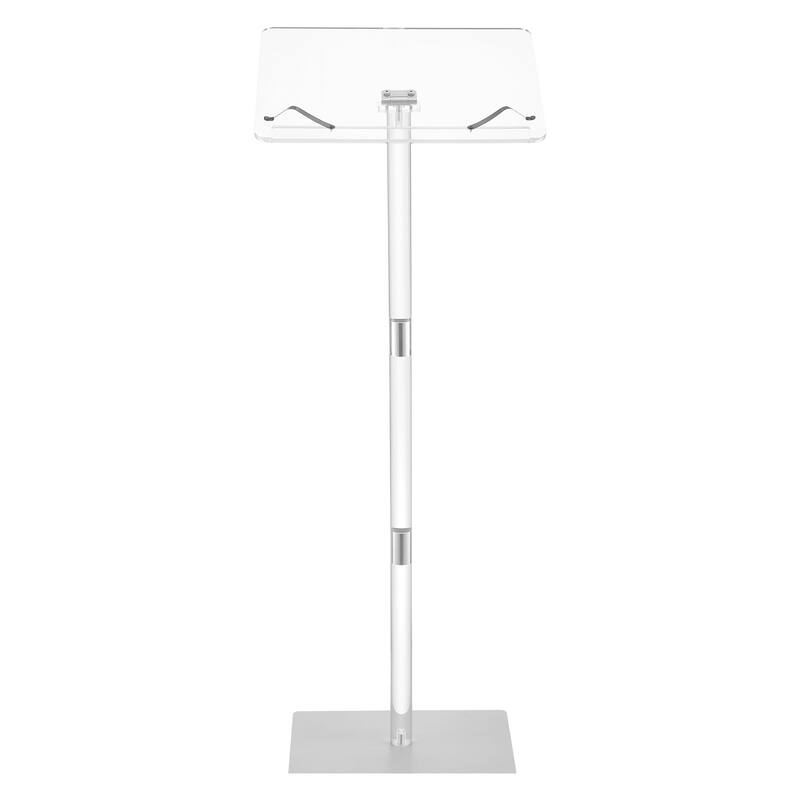 Portable Acrylic Lectern with Book Clips and Adjustable Angle