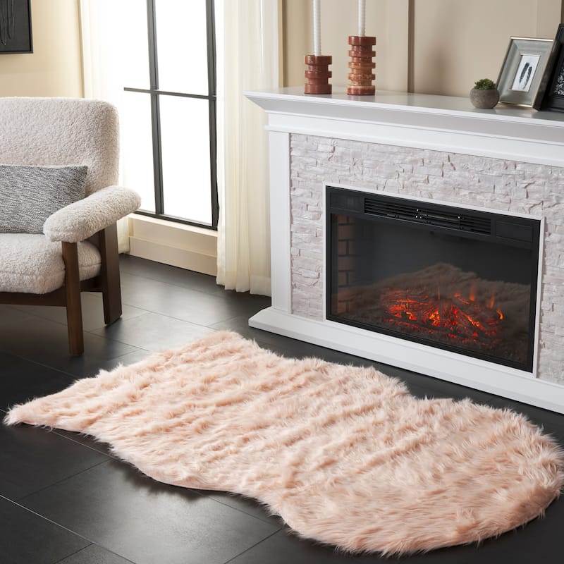 SAFAVIEH, Faux Sheep Idith Shona 2.4-inch Thick Rug