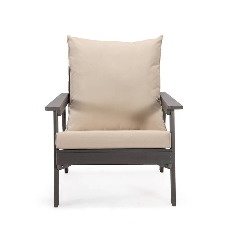 Alpine Modern Outdoor Upholstered Accent Chair - Lounge Armchair with Removable Cushions for Living Room