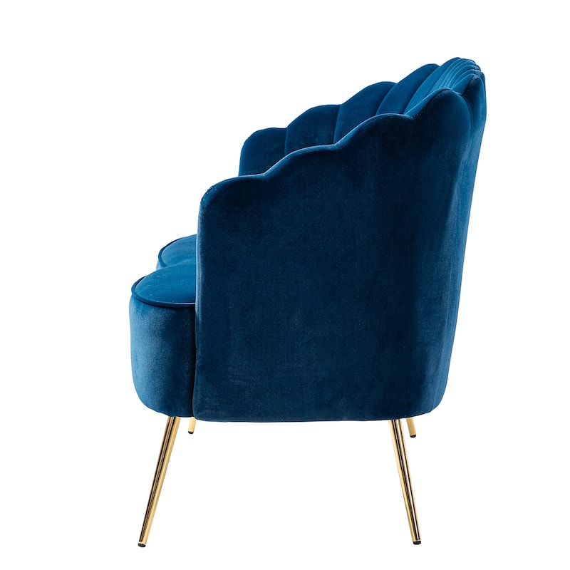 Xabier 52''Loveseat with Flower Shaped Back Design