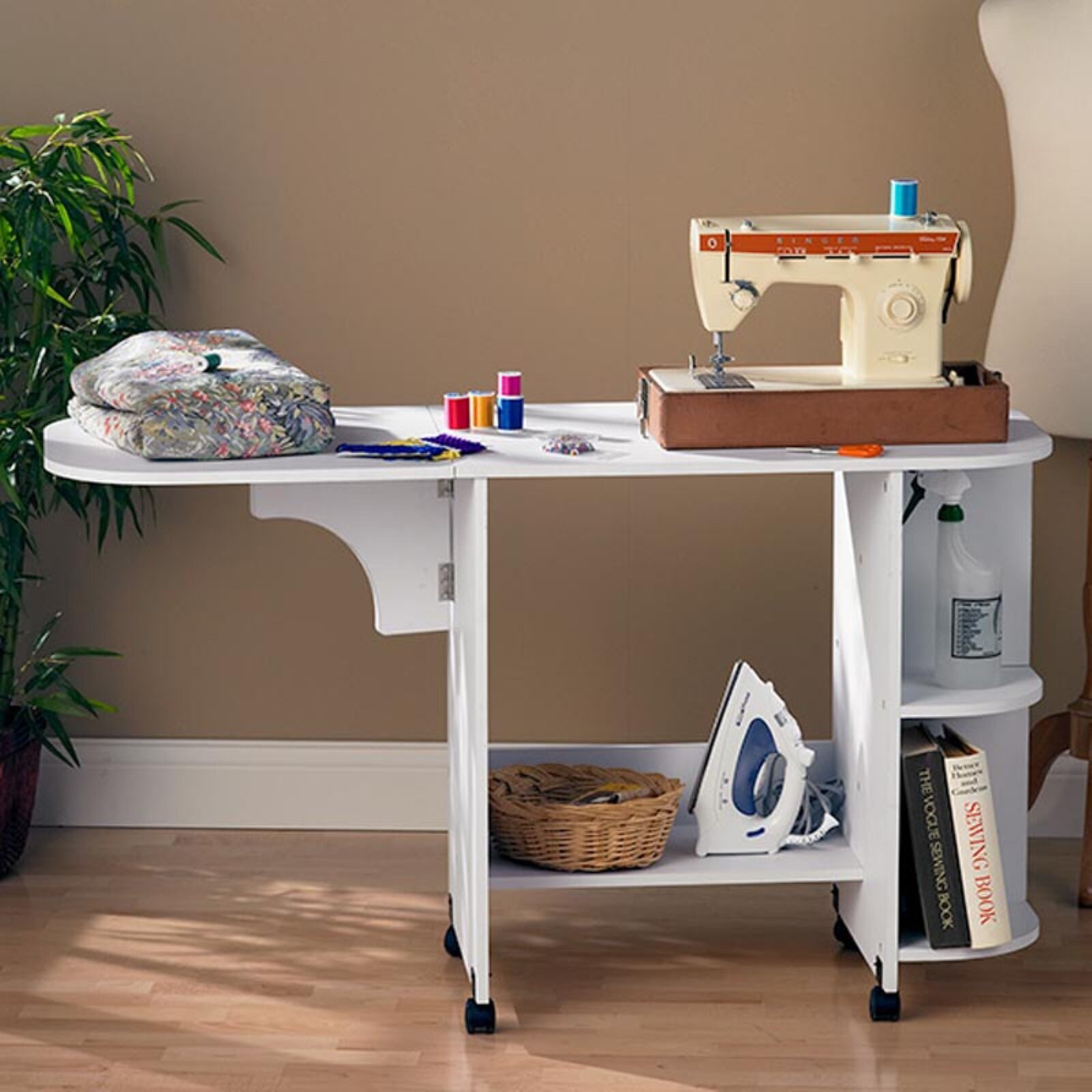 Expandable Rolling Sewing Table/Craft Station