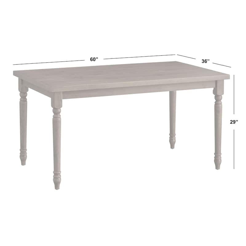 Simple Living Burntwood Dining Table - 29"h x 60"w x 36"d