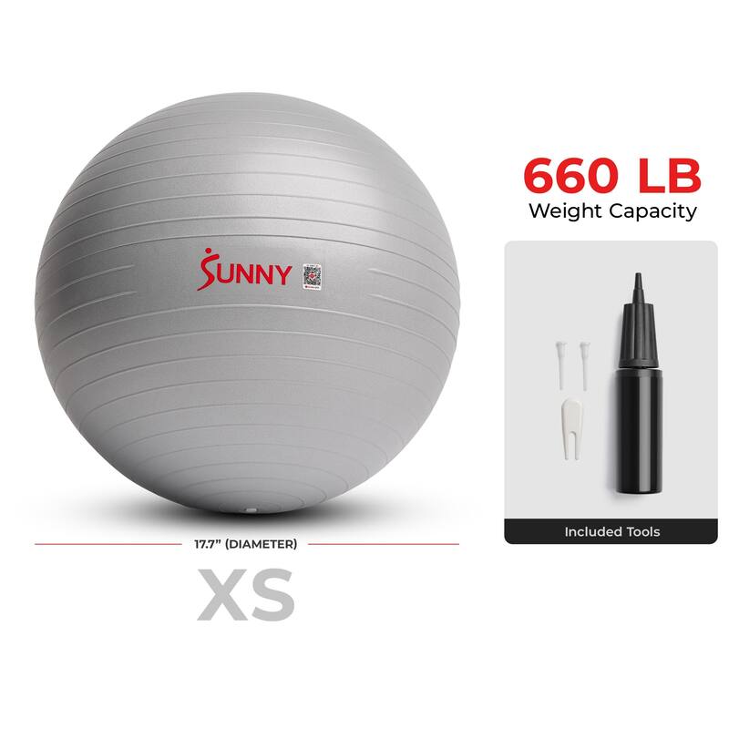 Sunny Health & Fitness Premium Yoga Ball X-Small 45CM EB02