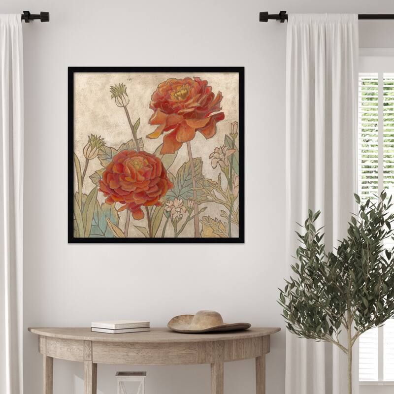 Rising Sun Blooms No. 2 by Megan Meagher Wood Framed Wall Art Print