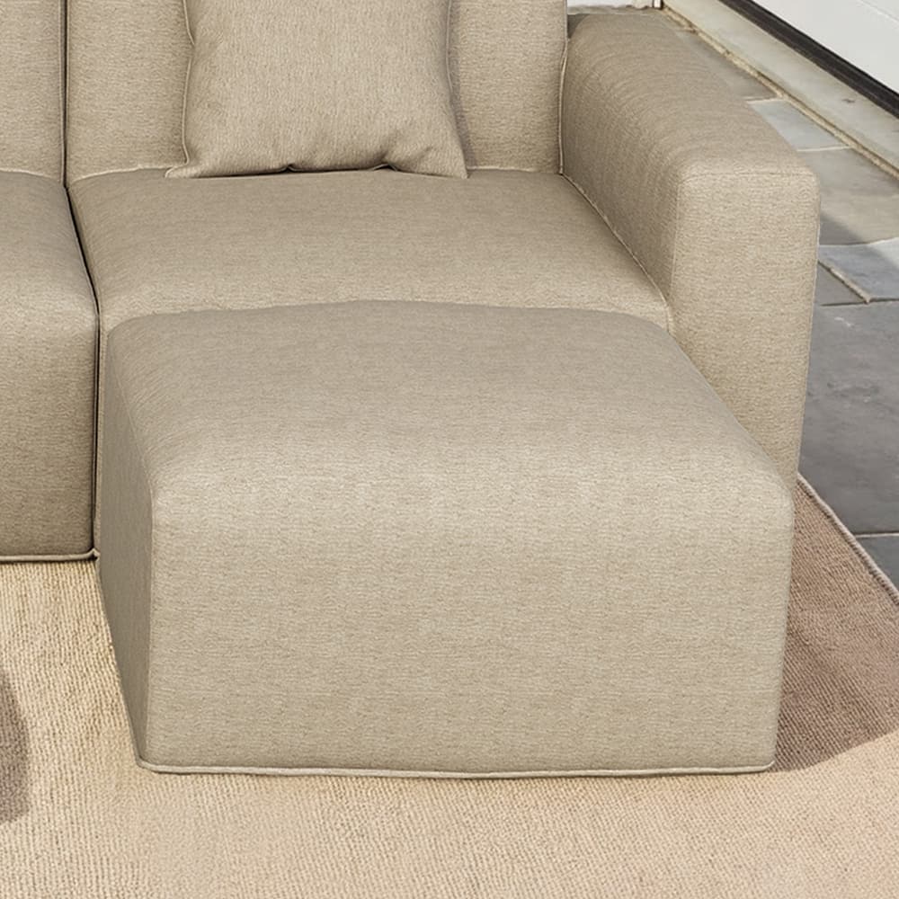 Outdoor No Assembly Patio Conversation Sets with Coffee Table, Ottoman