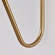 preview thumbnail 10 of 13, Trilby 1 Light Wall Sconce Matte White with Burnished Brass