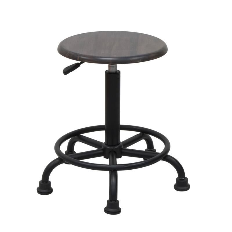 Studio Designs Retro Wood Seat and Height Adjustment Stool