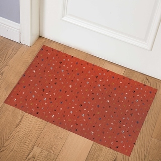 JARMO RED Indoor Floor Mat by Kavka Designs - Overstock - 31257420