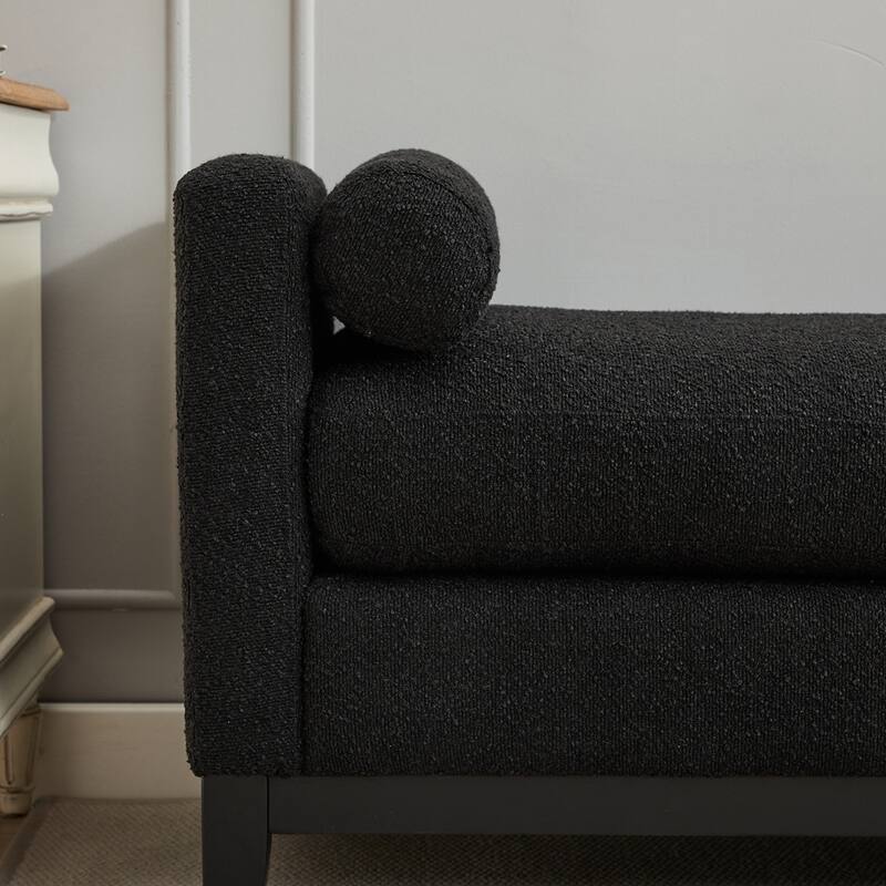 66.34"W Elegant Upholstered Bench