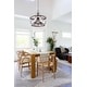 preview thumbnail 4 of 42, Oaks Aura 5-Light Farmhouse Wood Chandelier, Drum Chandelier for Dining Room Height Adjustable