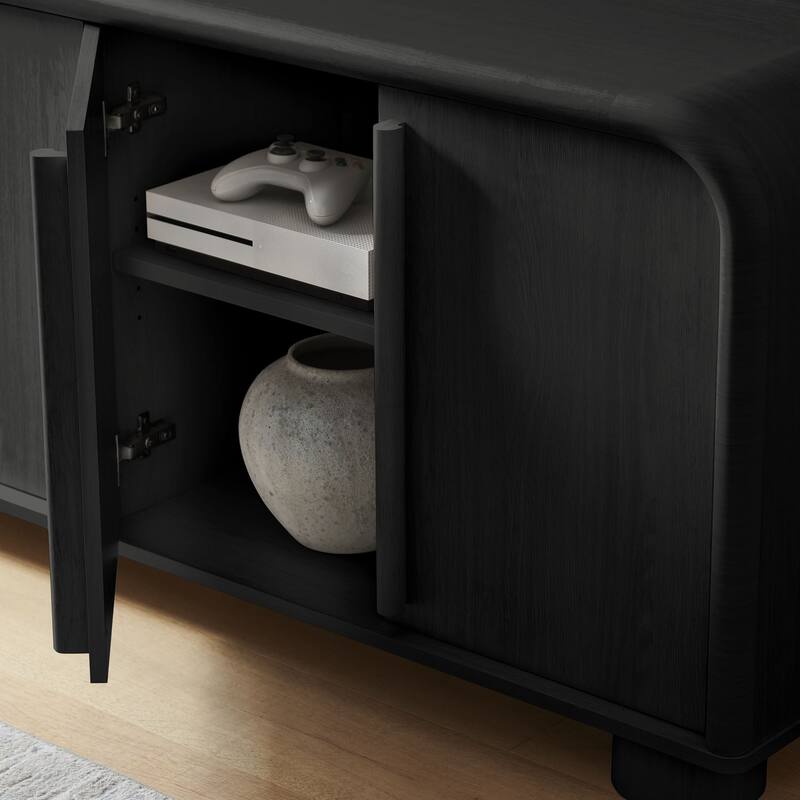 Bellamy Curved 4-Door Sideboard Cabinet