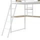 preview thumbnail 15 of 15, Twin Size Loft bed with L-shape Desk and Wardrobe