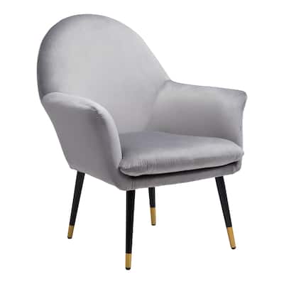 Alexandria Accent Chair Light Grey/Yellow - 29.9" W x 31.1" D x 36.6" H