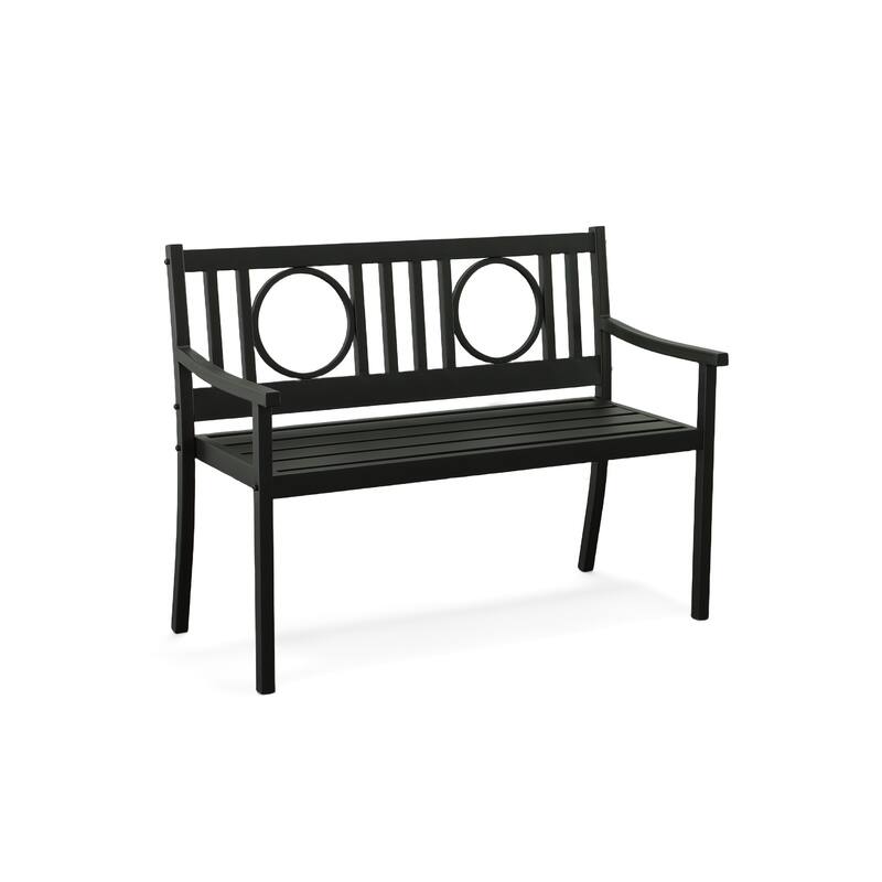 Nelson Outdoor Metal Bench