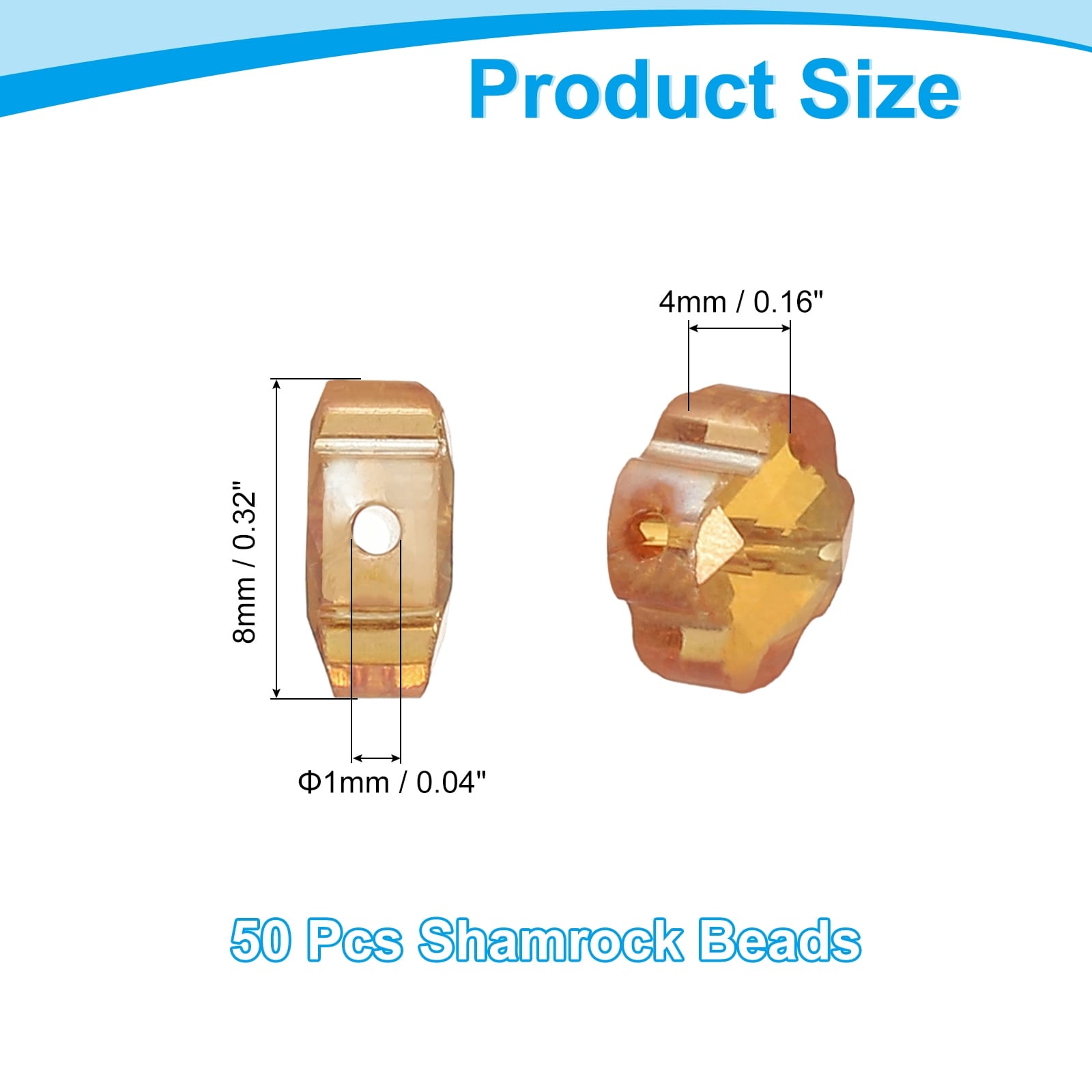 Crystal Glass Beads Clear Jewelry Making Supplies for Bracelets DIY