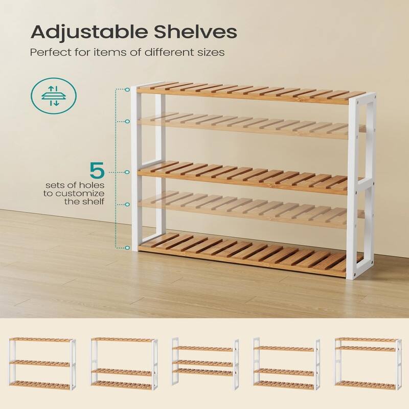 3-Tier Adjustable Plants Rack - 23.6"D x 5.9"W x 21.3"H