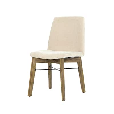 Ziggy Upholstered Acacia Dining Chair (Set of 2)