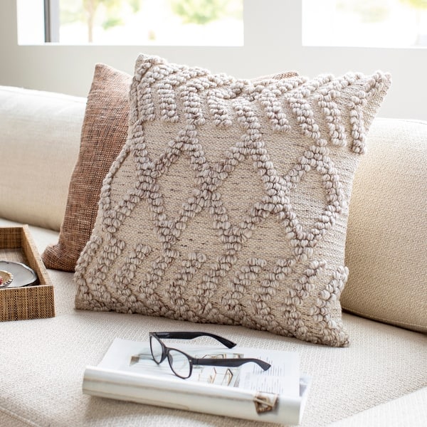 slide 2 of 9, Livabliss Audra Bohemian Textured Throw Pillow