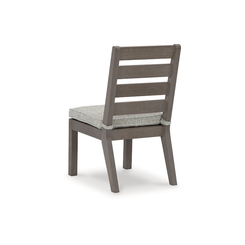 Signature Design by Ashley Hillside Barn Gray/Brown Outdoor Dining Chair (Set of 2) - 20.5" W x 27" D x 36.75" H