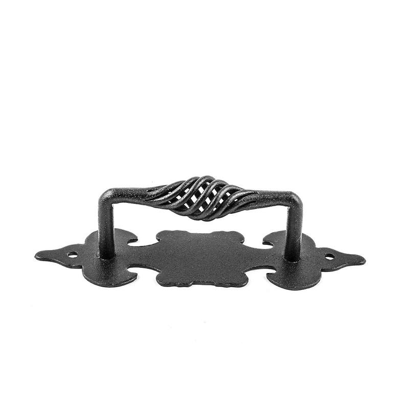 Cabinet Pull Birdcage Black Wrought Iron 6 Pack of 10 Renovators Supply