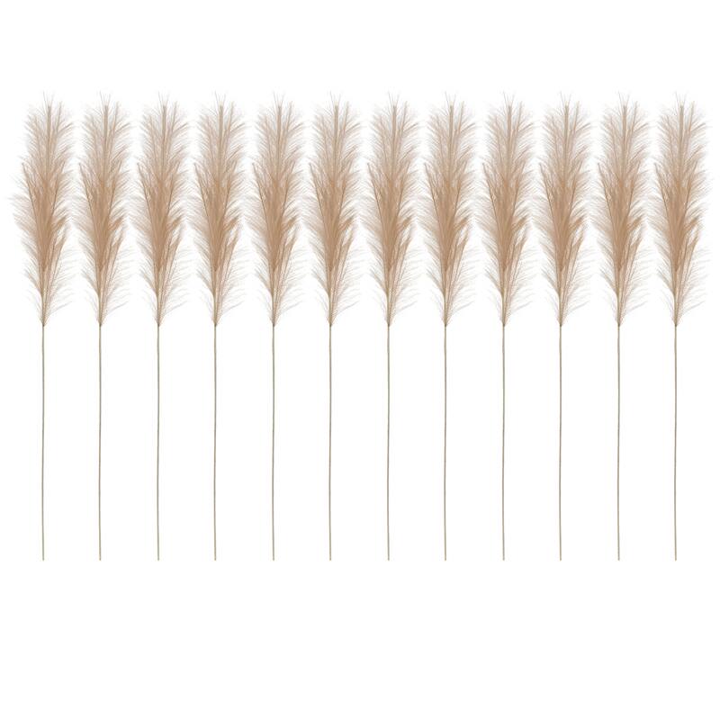 Polyester Bristle Grass Branch, Set of 12