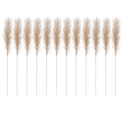 Polyester Bristle Grass Branch, Set of 12