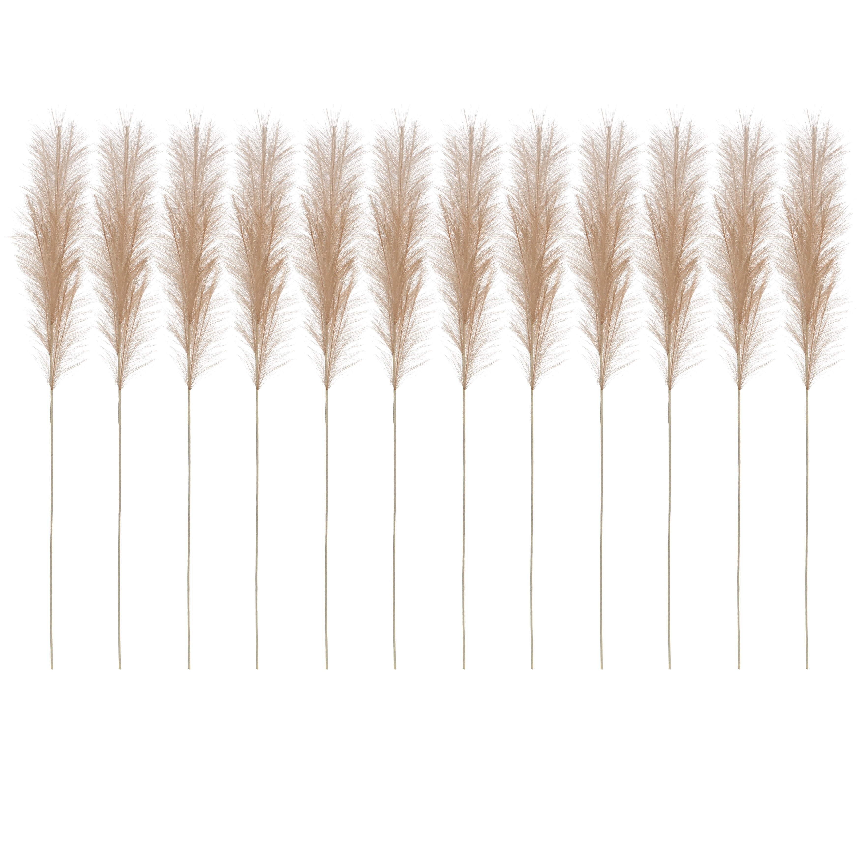 Polyester Bristle Grass Branch, Set of 12