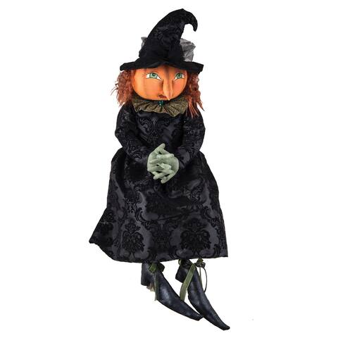 Georgiana Pumpkin Witch Joe Spencer Gathered Traditions Art Doll