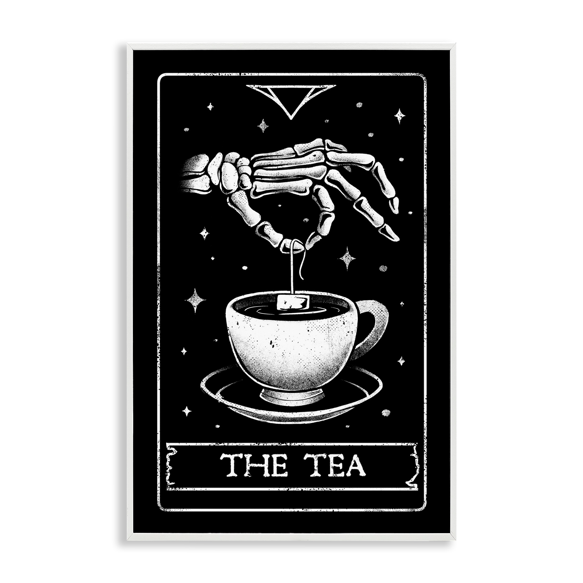 Stupell The Tea Skeleton Tarot Framed Giclee Art Design By EduEly Designs
