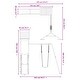 preview thumbnail 12 of 20, vidaXL Swing Set Outdoor Backyard Wooden Playground Equipment for Kids Age 3-8
