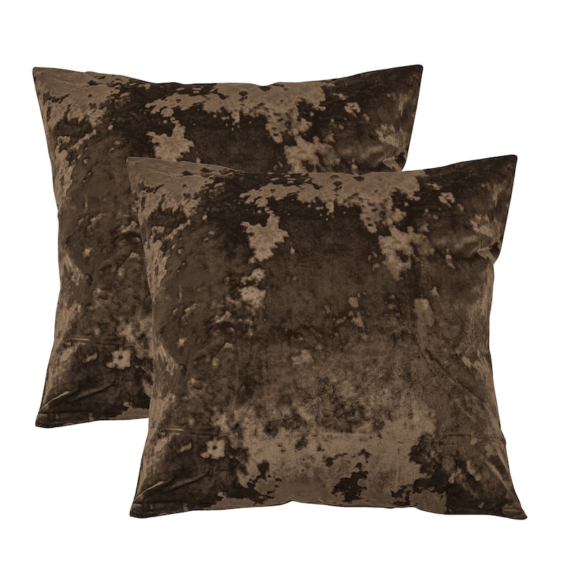 Rancho Crushed Velvet Throw Pillow Cover Set, NO INSERT