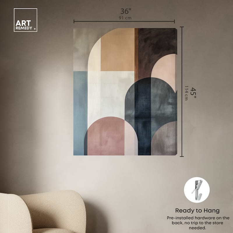 Art Remedy Lost In Transformation Gallery Wrapped Abstract Shapes 1 Piece Canvas Wall Art