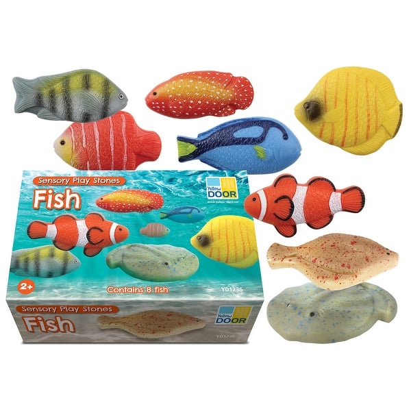 slide 2 of 10, Yellow Door Sensory Play Stones - Fish - Assorted Assorted - Kids