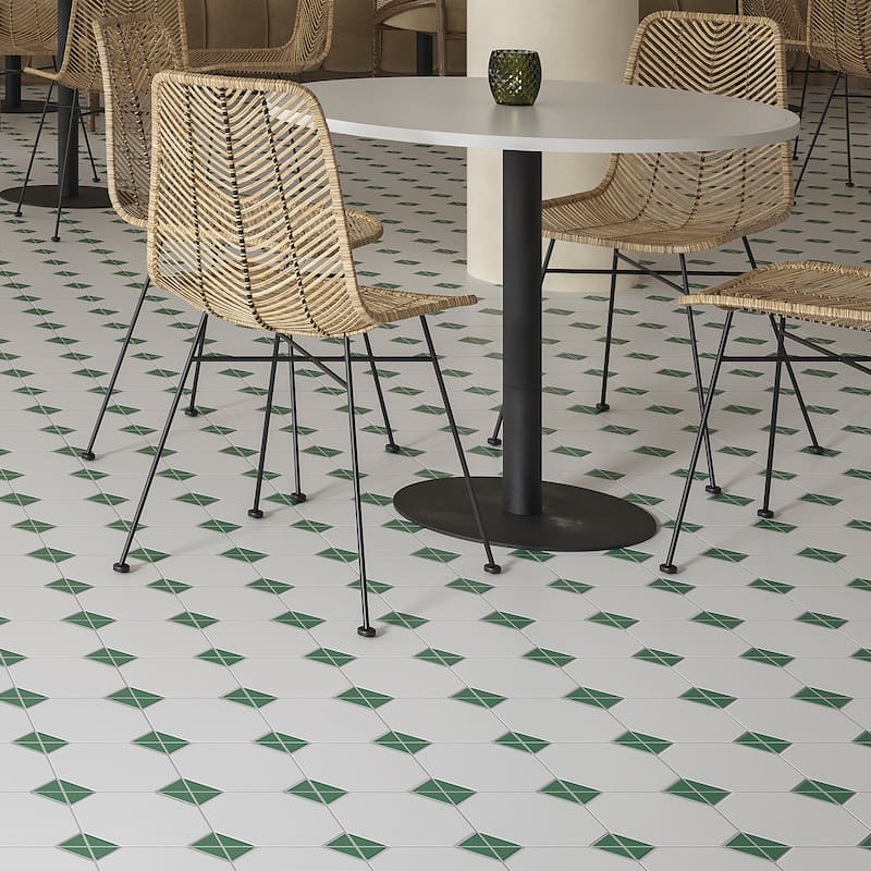 Merola Tile Canterbury Green 12-7/8" x 12-7/8" Porcelain Floor and Wall Tile