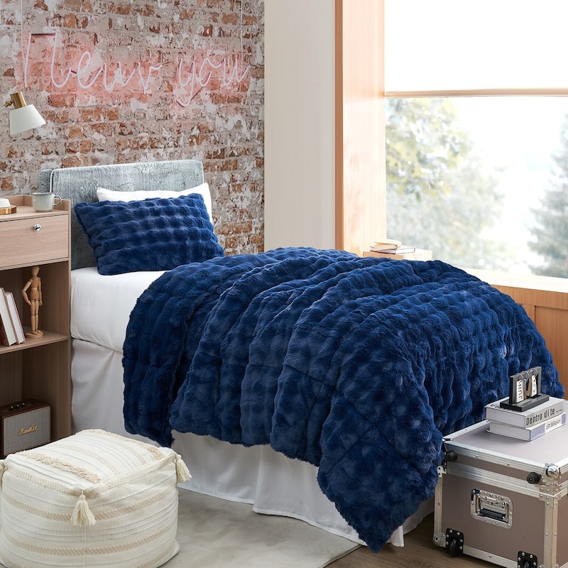 Chunky Puffy Bunny - Coma Inducer® Oversized Comforter Set - Twin XL - Midnight Sea
