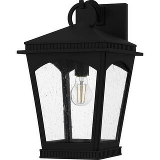 Earth Black Outdoor Wall Lantern from the Huck Collection