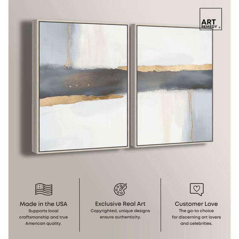 Azure Horizon I Canvas Set of 2 by Art Remedy