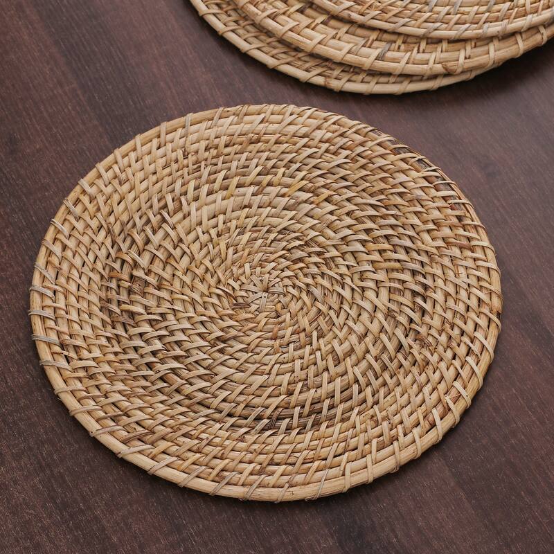 Novica Handmade Natural Flair Natural Fiber Placemats (Set Of 4)
