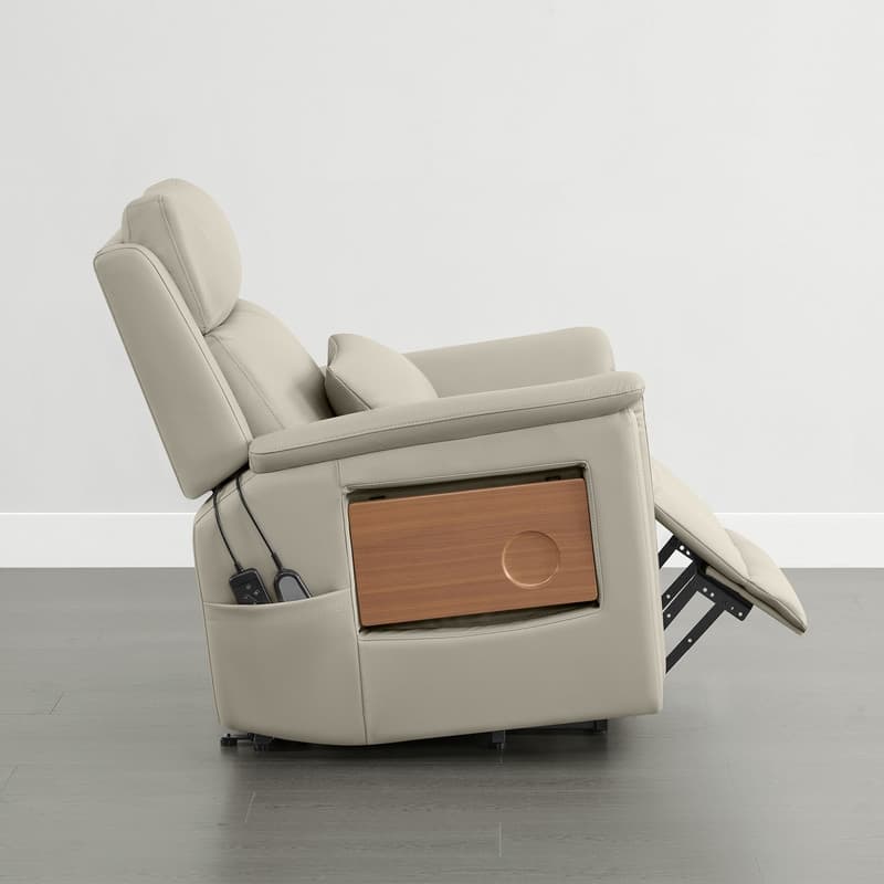 Spruce & Spring Power Lift Recliner Chair for Elderly with Foldable Tray Table and Massage