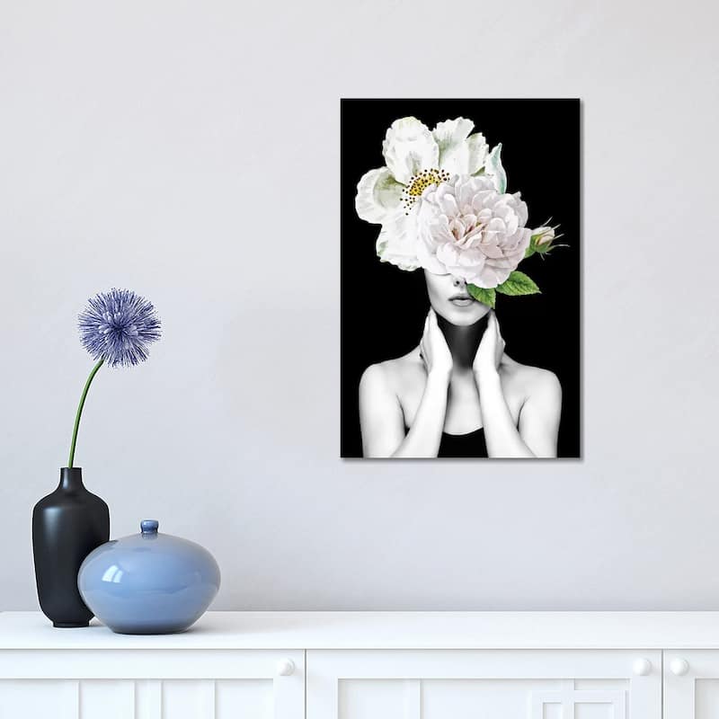 iCanvas "Woman Flowers II" by Danilo de Alexandria Canvas Print - 18x12x1.5
