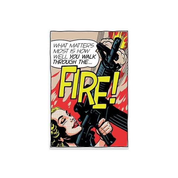 Walk Through The Fire Print On Acrylic Glass by Butcher Billy - Bed ...