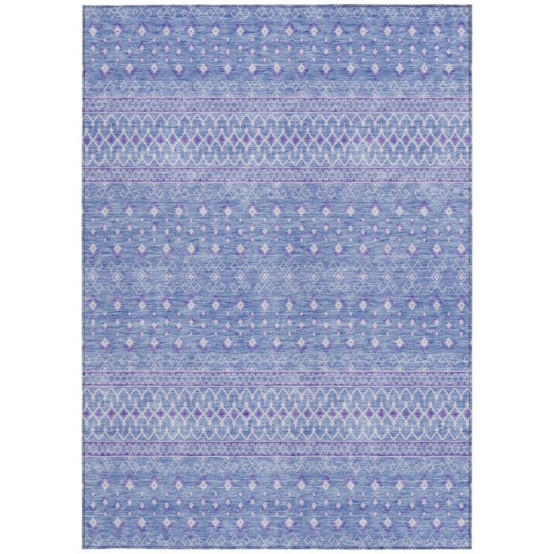 HomeRoots Tribal Transitional Rectangle Outdoor Rug
