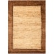 preview thumbnail 2 of 0, Lauren Ralph Lauren Handmade Clayton Transitional Border Hemp Rug 2' x 3' - Delta Brown - Rectangle