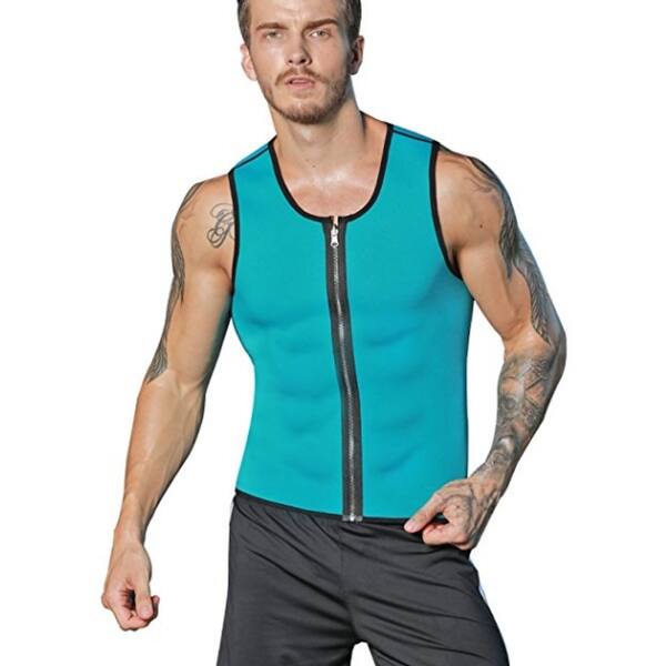 Shop Men Neoprene Slimming Vest Waist Trainer Corset Hot