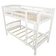 preview thumbnail 24 of 23, Twin over Twin Solid Wood Bunk Bed with Ladder & Fence