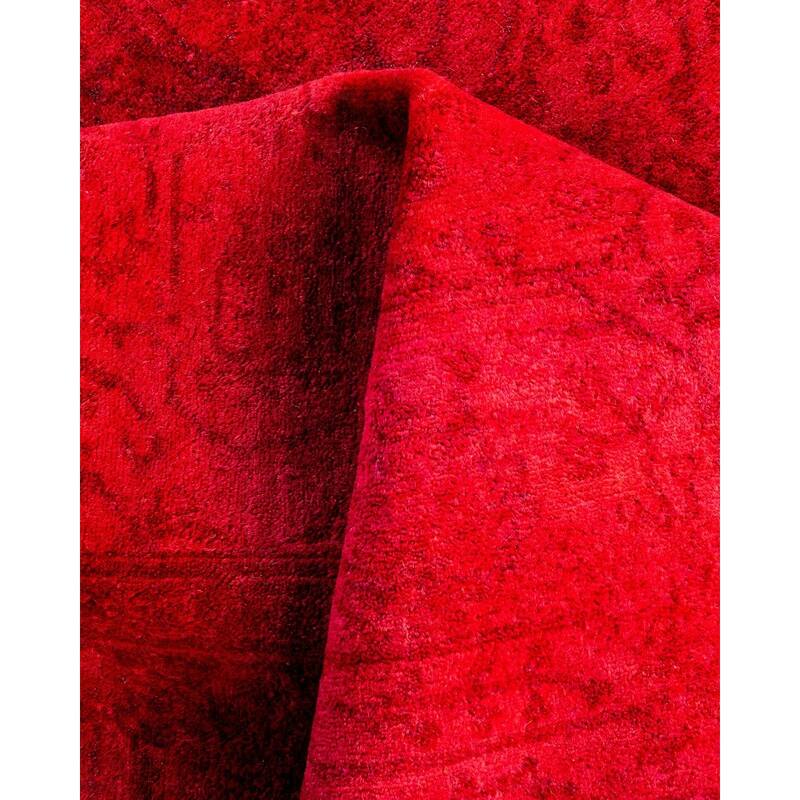 Fine Vibrance One-of-a-Kind Hand-Knotted Area Rug - Pink, 5' 1" x 5' 1" - 5' 1" x 5' 1"