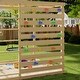 preview thumbnail 10 of 13, 8-in-1 Cedar Wood Outdoor Playset for Backyard, Kids Swing Set with Climbing Wall, Monkey Bars, Basketball Hoop & Sand Box
