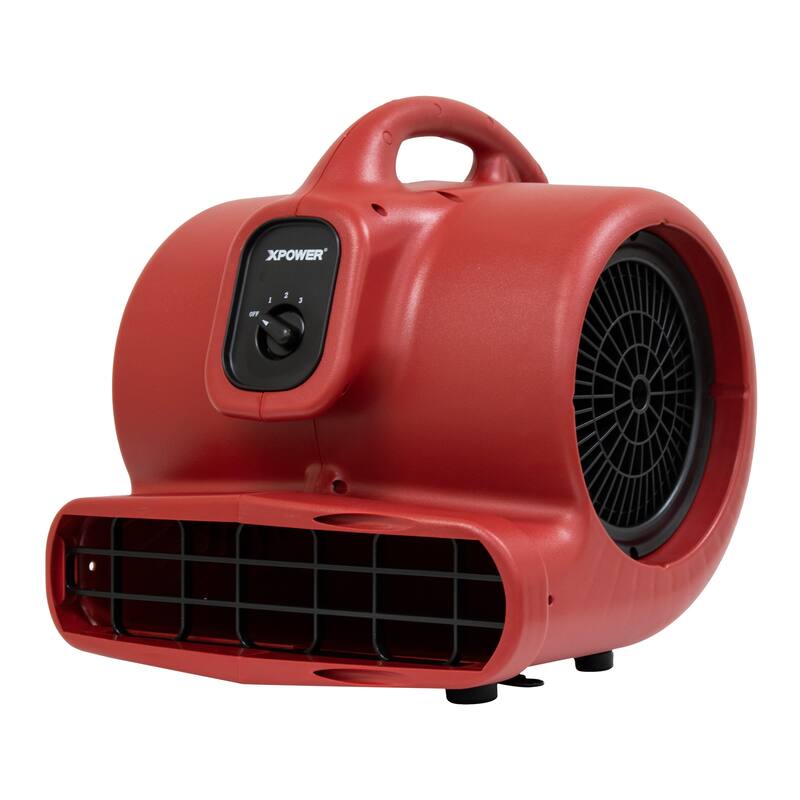 XPOWER 3 Speed Air Mover, Carpet Dryer, Floor Fan, Blower with Builtin